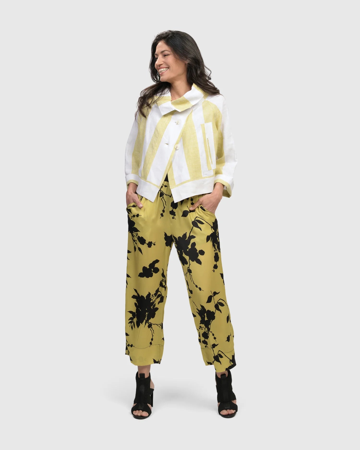 Ana Bootleg Flare Pants, Droplets – Alembika U.S.